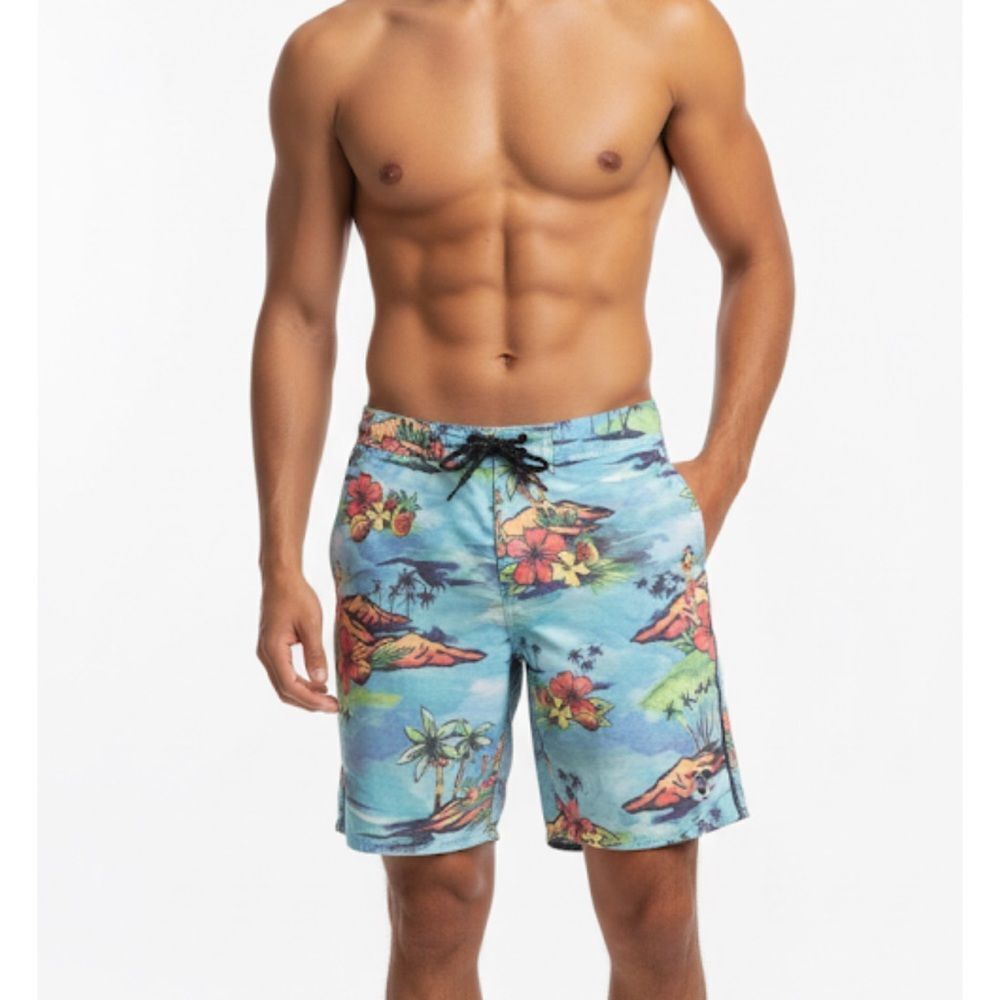 Rip Curl Surf Tropical Board Shorts Swim Trunks Men’s Size S